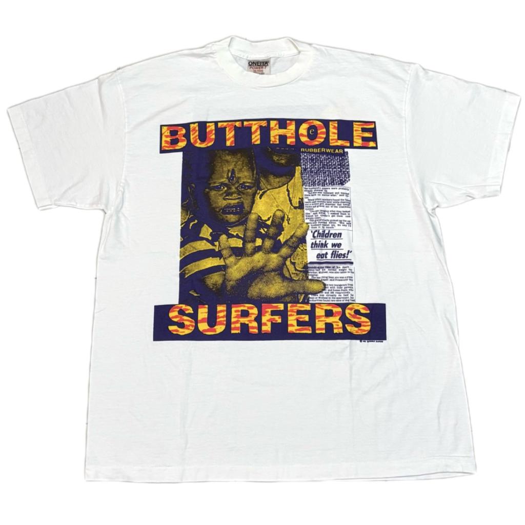 BUTTHOLE SURFERS Children Think We Eat Flies Vintage 1993 XL T-Shirt REPRINT