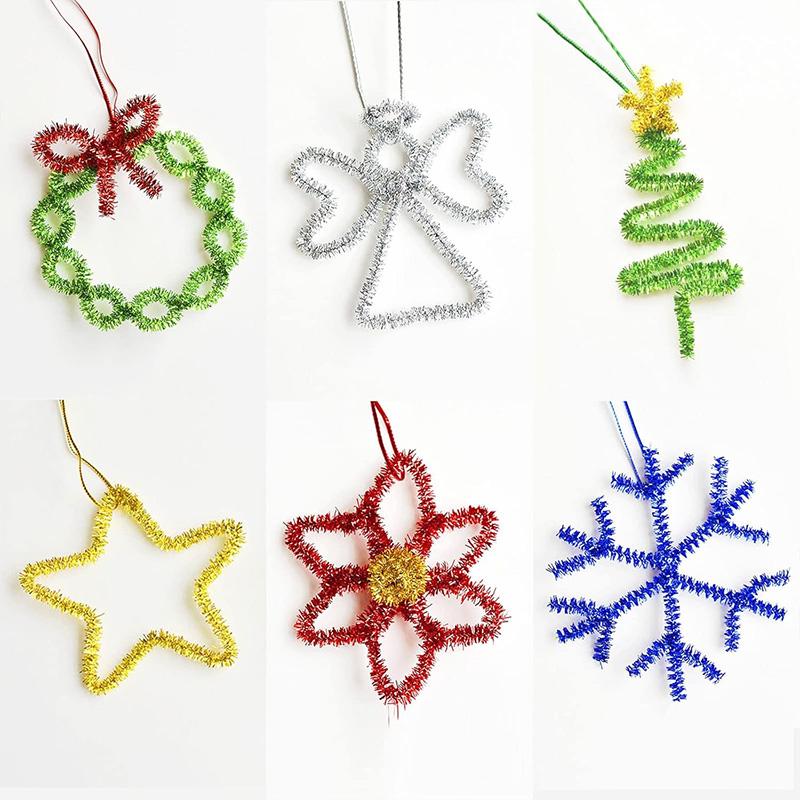 1Pcs Christmas Decoration 1.5M Wire Wreath Colorful Strip Xmas Tree Ornament for Home Decor Line Wreath Ribbon DIY Crafts Party