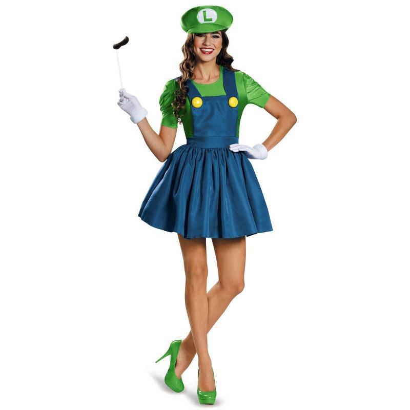 

Halloween costumes Adult Super Mario costumes, Mario clothes, women s straps, short skirts, stage costumes M зелёный