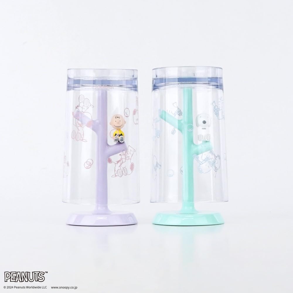 Hashy Top-in Gargle Cup & Stand, Charlie Brown, W&B, PN-3520