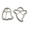 2PCS Ghosts Shapes Halloween Cookie Cutters Set Kitchen Accessories Reusable Cookie Cutters Plastics DIY Cookie Baking Mold