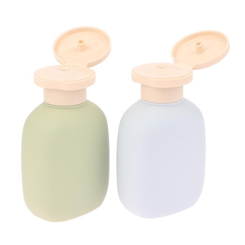 2/4 Pezzi Bottiglie Squeeze Vuote da 100ml con Tappo Flip Ricaricabili in Plastica da Viaggio Ricaricabili Per Lozione Shampoo Balsamo