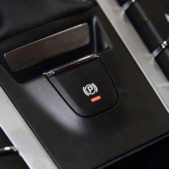 Car Central Handbrake P Button Replace Trim For Porsche Macan 2014- Black