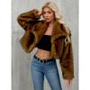 Women's Autumn and Winter New Imitation Fur Jacket Top, Women's Artificial Fur Short Plush Jacket