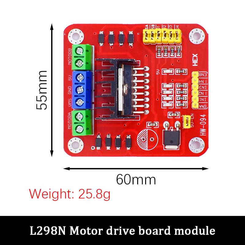 LIZAO L298N Mini Motor Driver Dual H Bridge DC PWM Speed Control Reversible For Stepper Motor Module