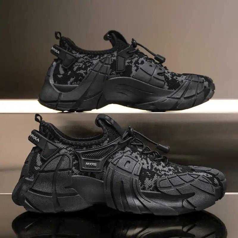 Fashion Synthetic Leather Without Heel High-top Sneakers Loafer Men Shoes Men's Spring Boots Sport Character Sapateneis Tenix