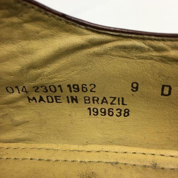 STAFFORD Full Brogue Wingtip Goodyear Welted Shoes Burgundy Size 9D (26.5-27.0) Men's(USED)