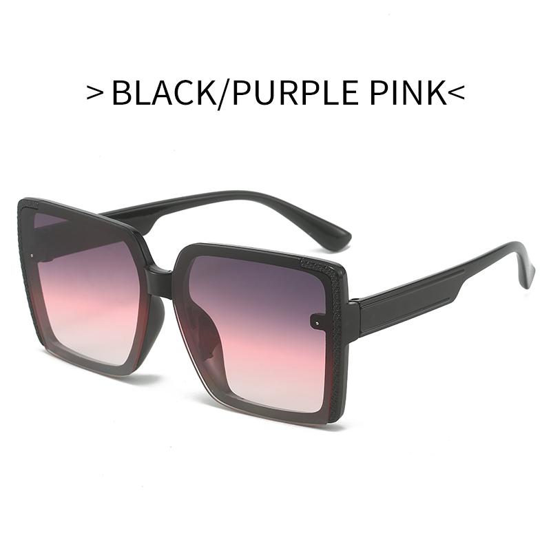 Large Square Frame Sunglasses Europe and The United States Fashion Trend Personality Net Red Lady Sunglasses Gift Glasses Box