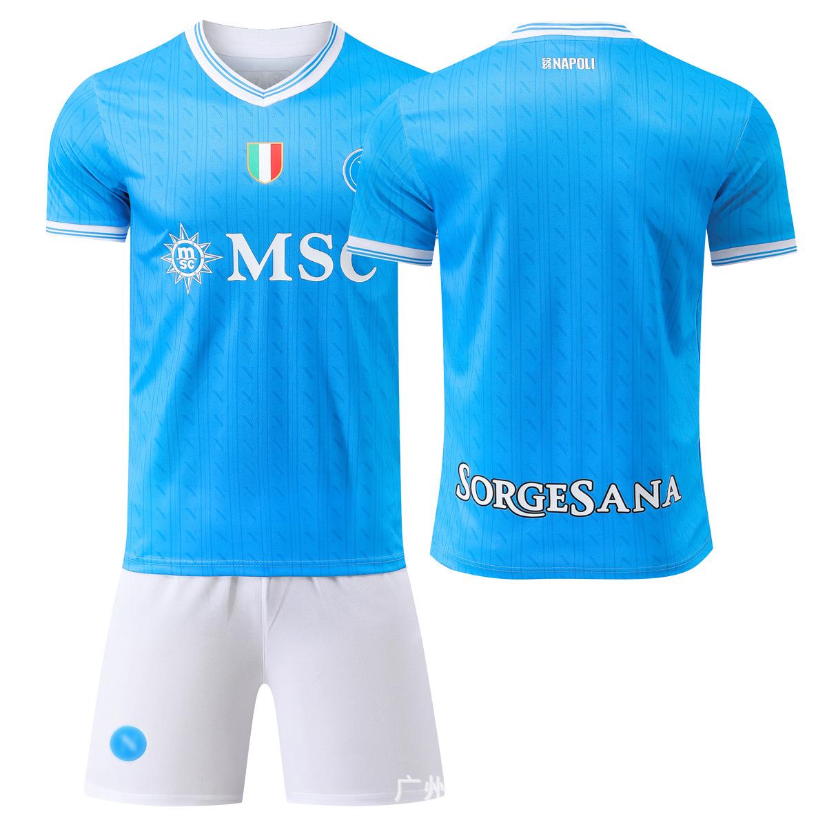 Naples Home & Away Football Jersey Set No. 9 Lucas - Adult & Child Sizes 16