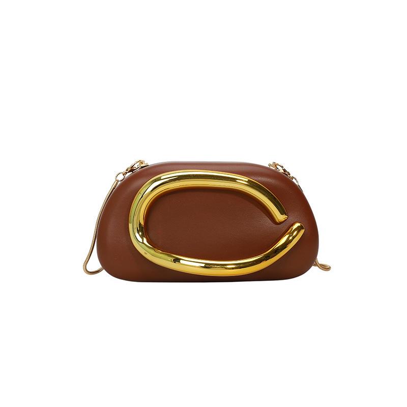 Elegante Borsa da Sera da Donna a Mano e a Tracolla con Catena - Stile Europeo e Americano