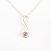 Purple Cat's Eye Gemstone 925 Solid Silver Jewelry Handmade Girls Pendant 1.66" PP-20-44