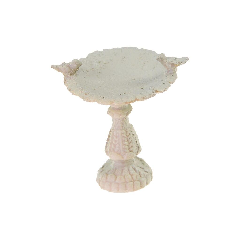 

DIY Мини Сад Декор Поставка 1:12 Кукольный домик Миниатюрная фея Садовая мебель Смола Птичья ванна Фонтан Hangmade Dollhouse