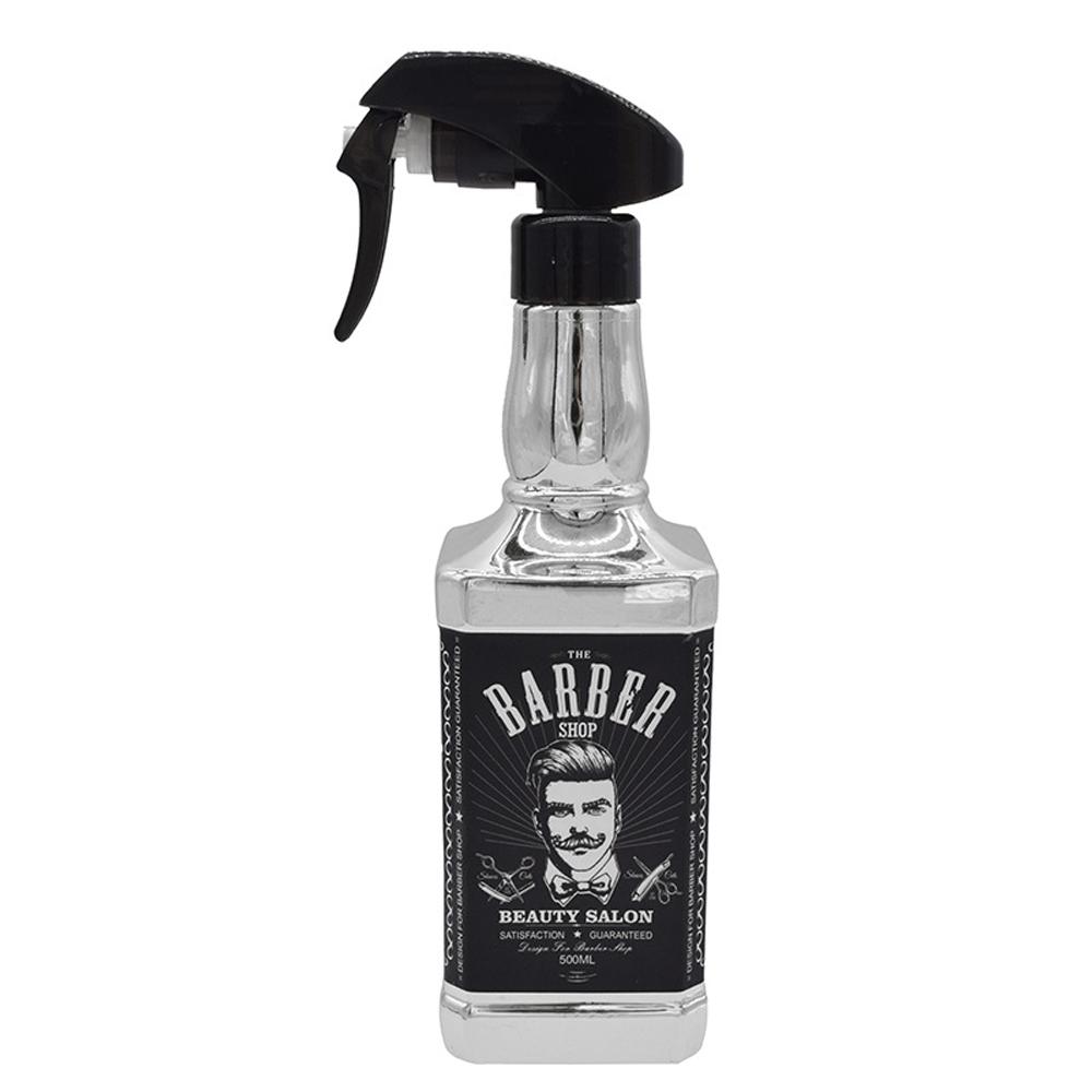 500ml Salon Atomizer Container Hairdressing Spray Bottle Retro Pattern Kettle Garden Watering Can Barber Hairstyling Tools