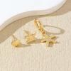 3Pcs/Set Bohemian Metal Starfish Shell Pendant Earrings Set for Women Fashion Gold Color Geometric Earring Beach Party Jewelry