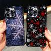 Snow Snowflake Winter Cold Plating Phone Case For Xiaomi Poco X5 X6 X7 X8 Pro Max F8 Ultra F7 M8 M7 M5S Redmi 15C 15 14C 13C 13