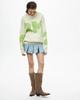 073 Loose Letter Wool Cross-Stitch Knitwear - Round Neck European & American Autumn/Winter Style