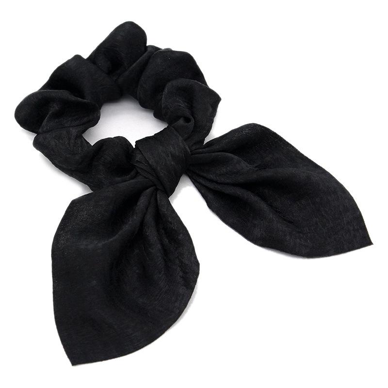 Scrunchies Hair Band Large Intestine Hair Band Rabbit Ears Head Flower Bow Satin Headband Hair Accessories
