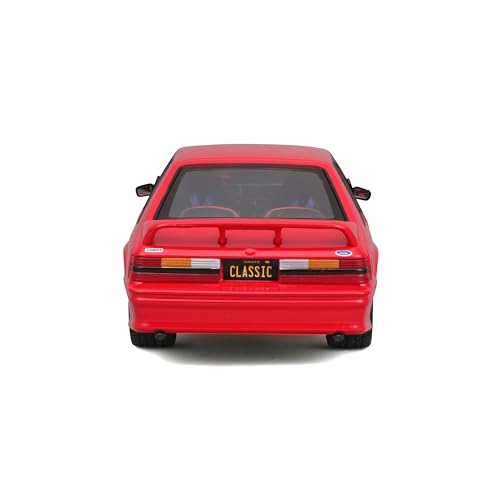 Maisto 1/24 Scale Ford Mustang SVT Cobra 1993 Red Custom Classic Muscle Series / Diecast Model Car, Finished Model 32549
