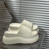 New summer thick-soled thick-heeled slippers, women's summer thick-soled seaside cool slippers