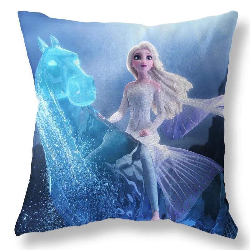 Disney Frozen Elsa Pillow Case Cushion Cover Children Baby Girl Couple Pillow Cover Decorative Pillows Case 40x40 45x45cm