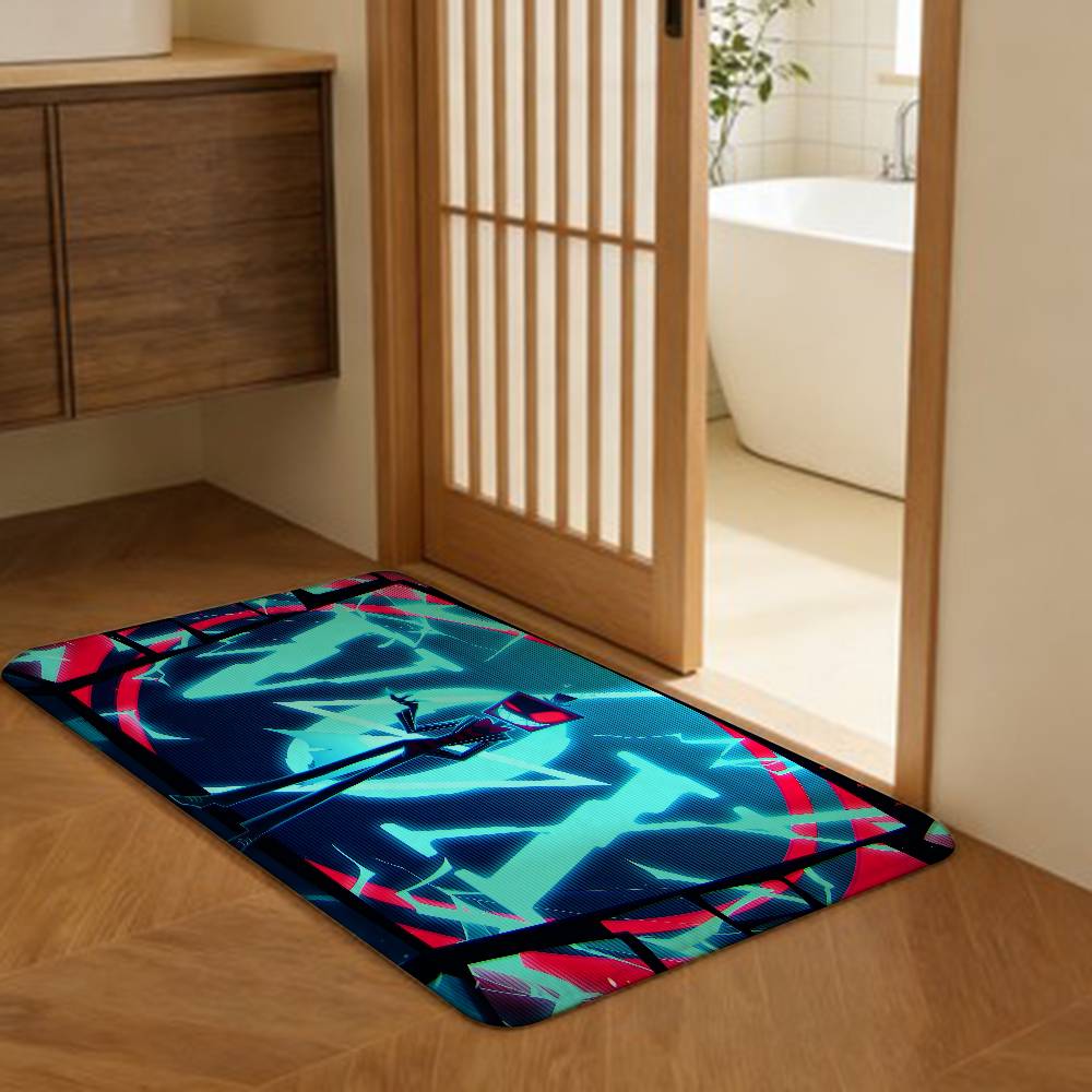 Vox Hazbin Hotel Anime Door Mat Kids Room Bedroom Decoration Balcony Anti-Slip Doormat Living Room Doormat Area Rug