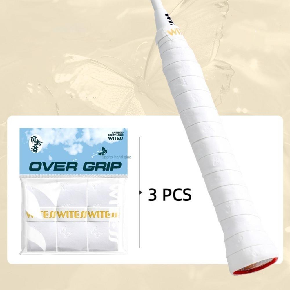 3 Pcs Sweat Absorption Tennis Overgrip Non-slip Fishing Rod Grip Tape  Racket