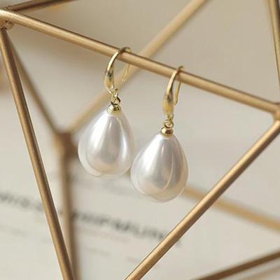 Exquisite Women's Water Drop Zircon Earrings Elegant Vintage Hook Earrings Wedding Party Bridesmaid Jewelry