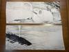 Ukiyo-e Hand Towel: Whale and Elephant by Ito Jakuchu