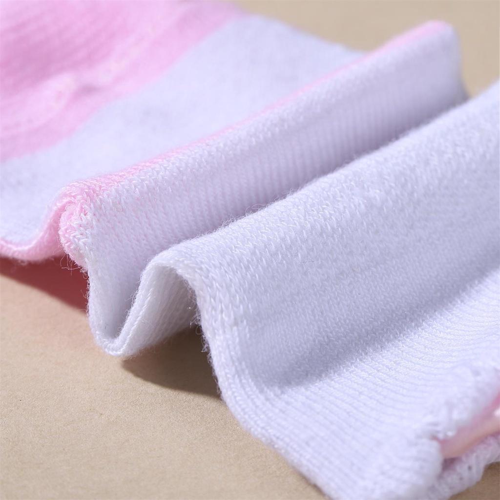 3pairs Newborn Baby Girls Socks Bow Toddler Indoor Socks Fit 0-6 Months