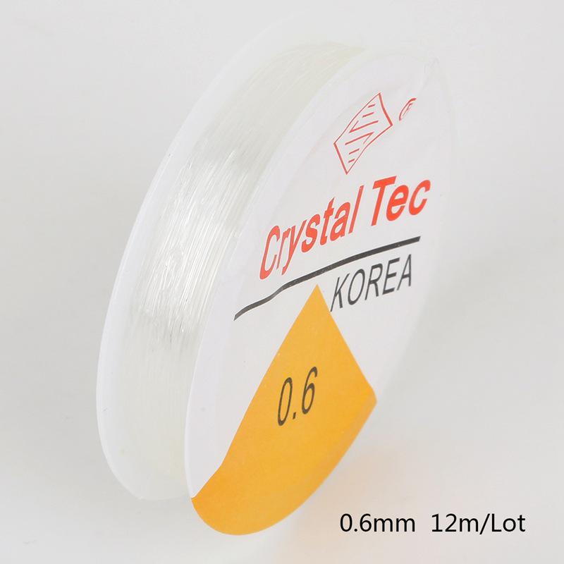 

Прозрачная белая эластичная хрустальная леска для бисерных украшений своими руками и бусины Будды