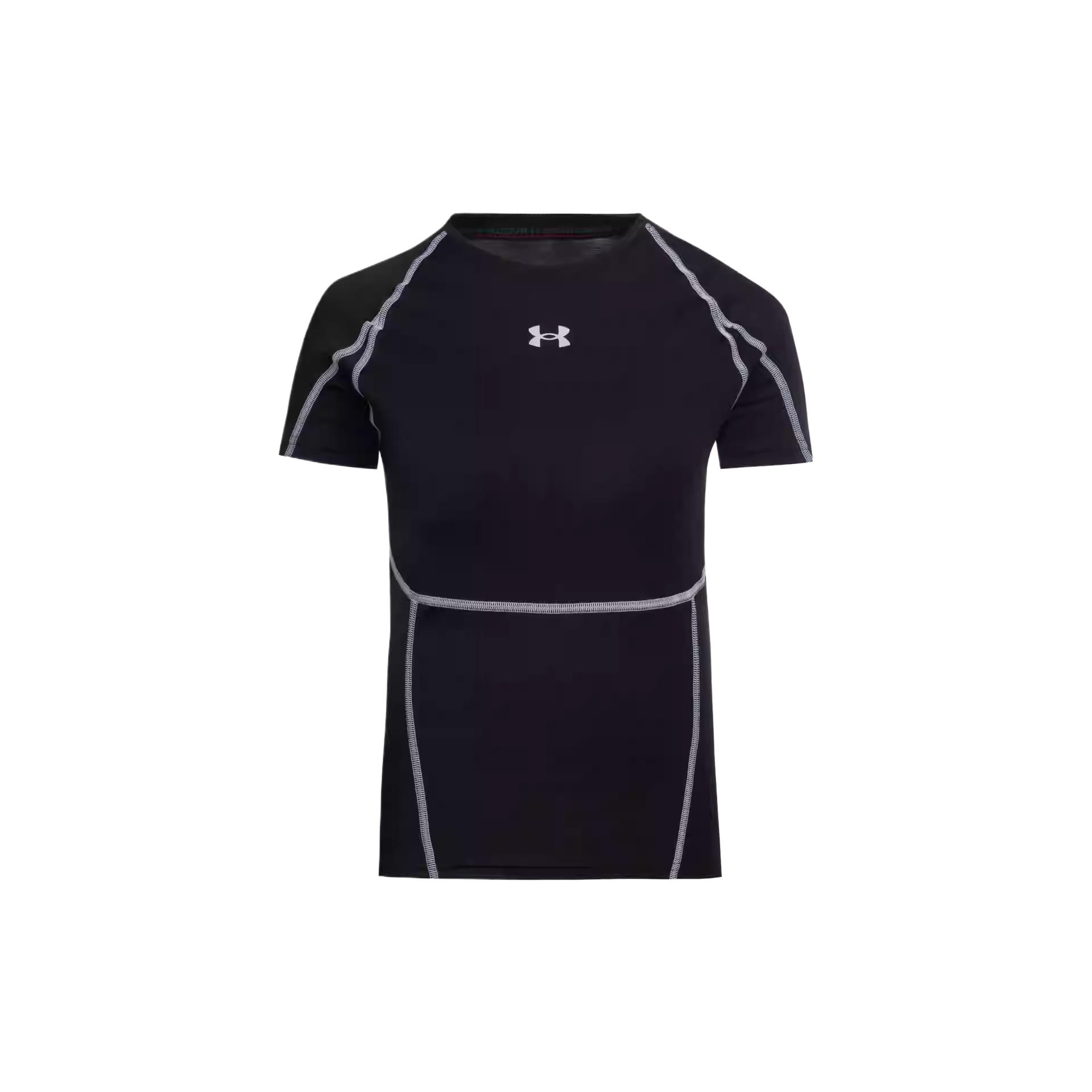 Under Armour Round Neck Slim Fit Short Sleeve Fitness Top Women tops 6014368-008 XS