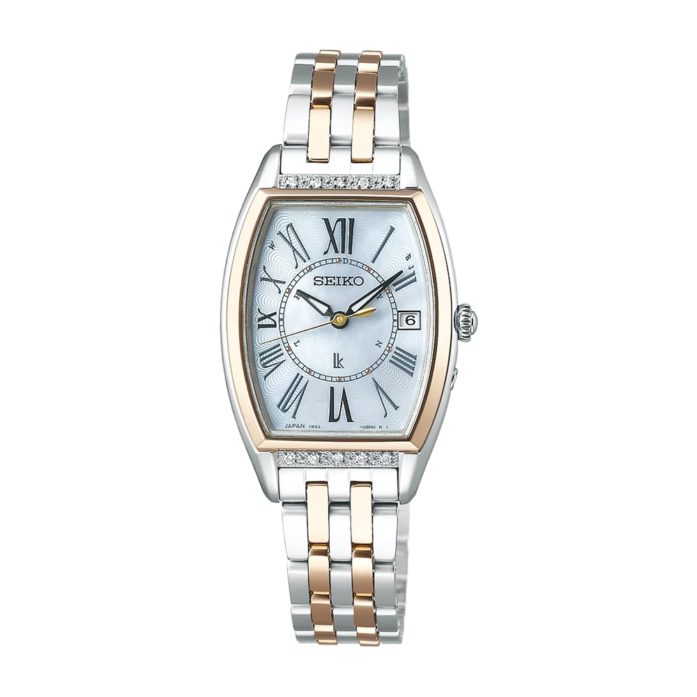 

[Годинник Seiko] Lucia SSVW180 Жіночий Сріблястий + Леді Золотий Годинник Темно-синій