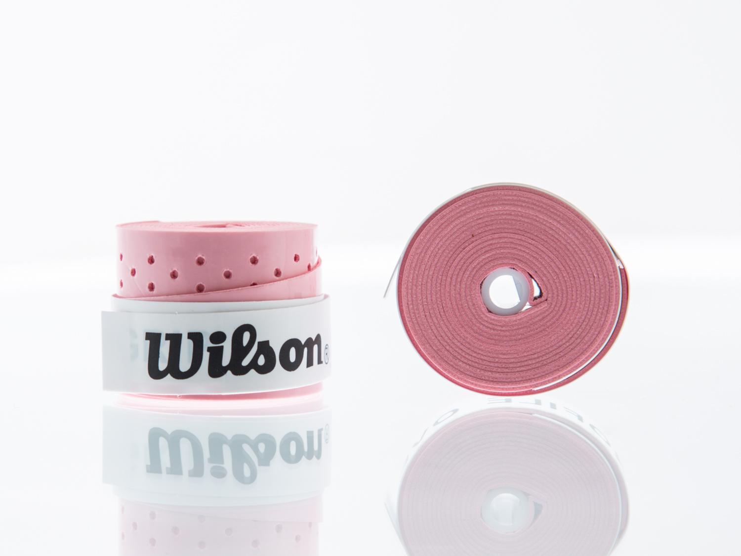 Wilson Overgrip Collant Perforé Poignée de Tennis - Pastel rose