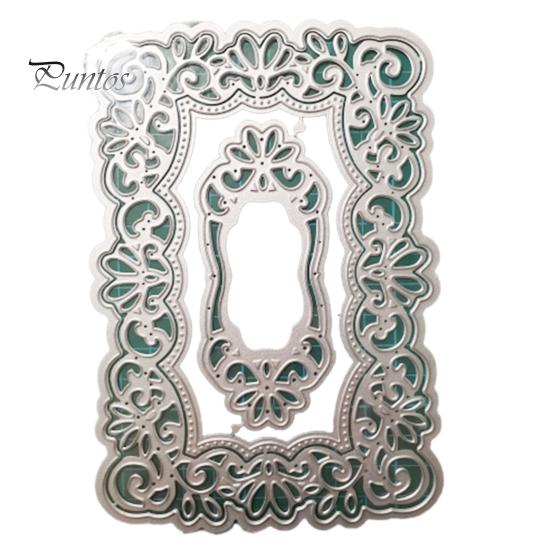 

Вырезанная полая кружевная рамка, дизайн из углеродистой стали, кружево, изысканные тисненые трафареты для дома серебряный