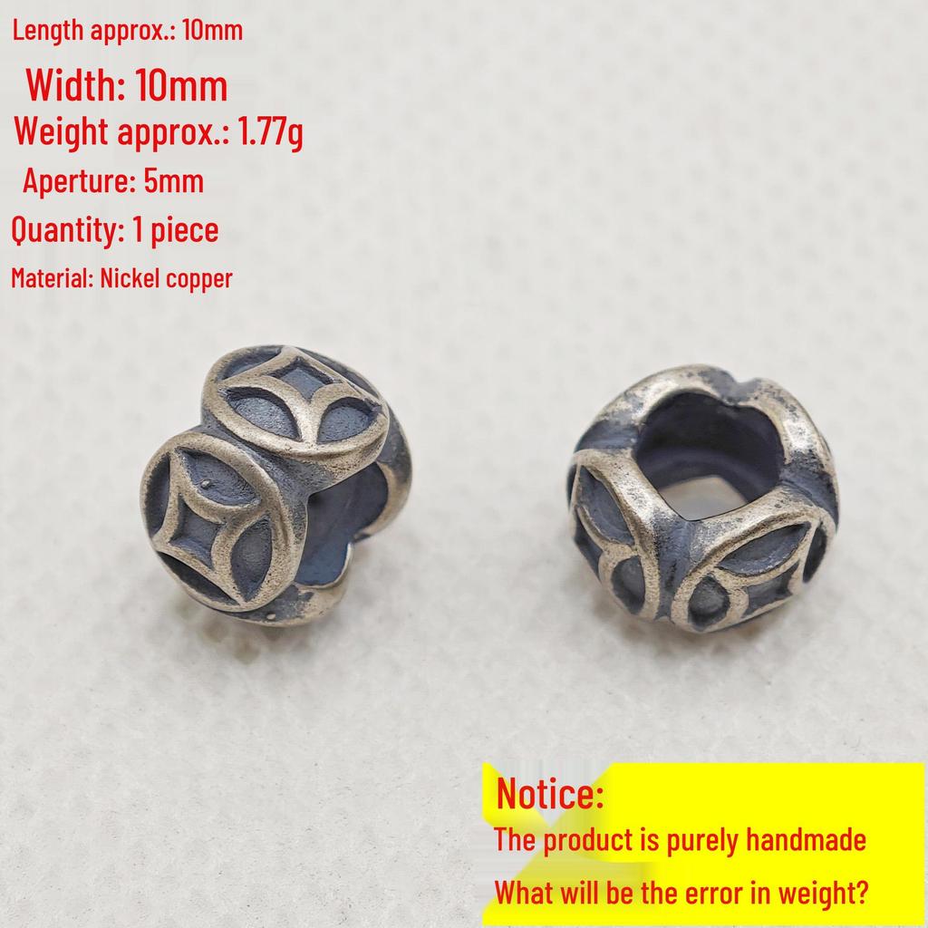 Sterling Silver Lotus Barrel Bead Charms - 99 Fine Silver, 3D Handmade for DIY Jewelry.