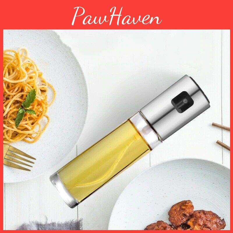 Stainless Steel Kitchen Olive Oil Sprayer Bottle Pump Oil Pot Leakproof Grill