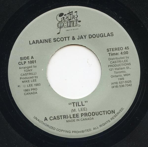 7-дюймовая пластинка LORRAINE SCOTT JAY DOUGLAS TIMM Till These Arms Of Mine CLP1001 Creative Sounds 1983 Канада Soul Funk Б/у