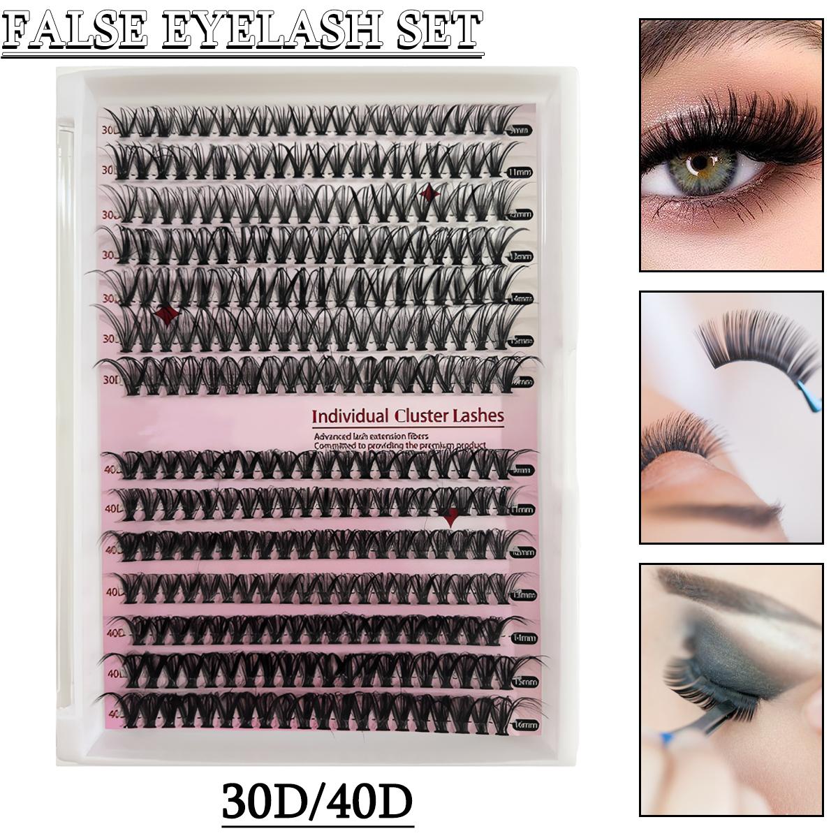 

Tingml Cosmetics Ресницы 30D/40D Многоразовые самоклеящиеся ресницы кластеры ресниц