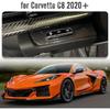 Auto Original Carbonfaser Scheinwerferblendenabdeckung für Corvette C8 Coupe Stingray Convertible 2020 2021 2022 2023 2024 Nur 2LT 3LT, Corvette HUD INFO