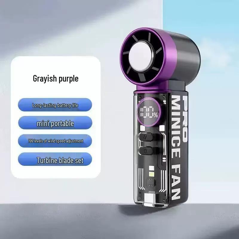 Portable K824 High-Speed Cooling Turbine Fan with Ice Pack