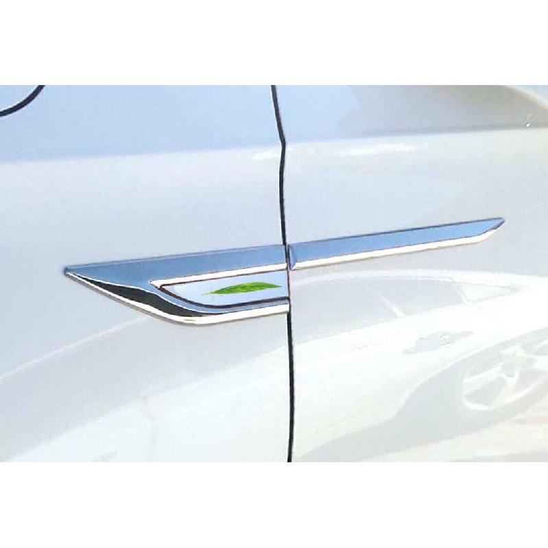 For Lincoln MKZ 2014-2020 Chrome Steel Air Wing Vent Side Fender Cover Trim 4X