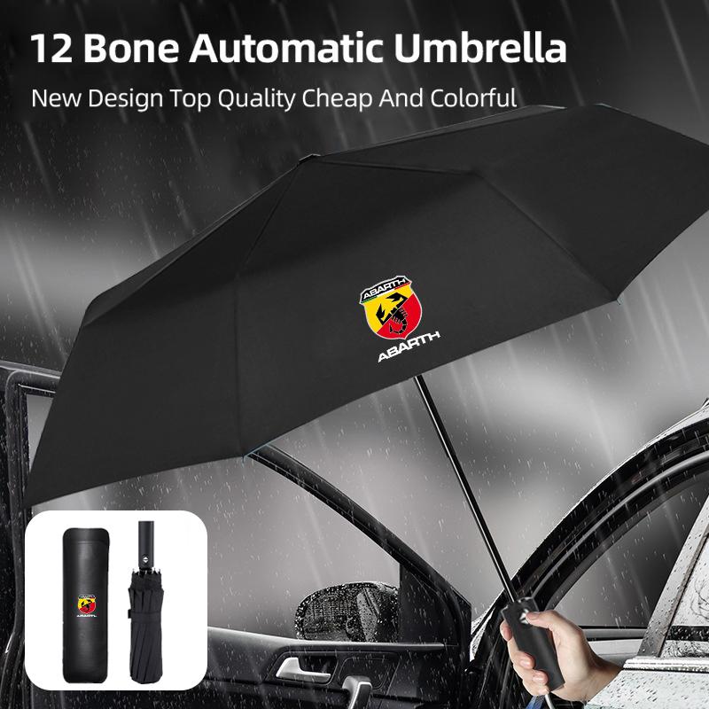 RDN3 12 Bone Car Fully Automatic Business Sunshade Folding Umbrella For Abarth Stilo Ducato Palio Bravo Linea Doblo 500 Grande Tipo