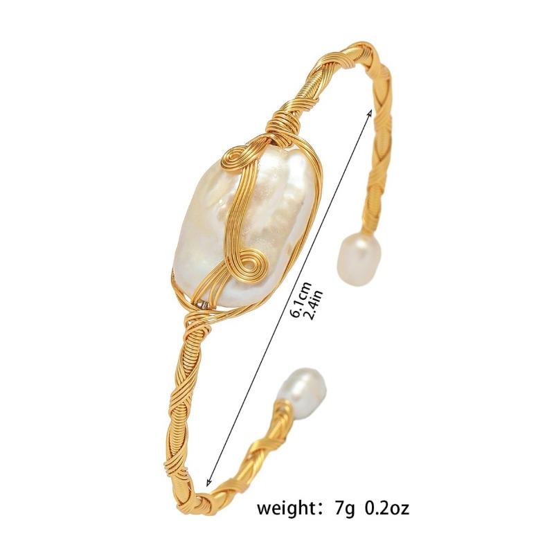 Bracelet - women s wrap bracelet with baroque pearls - freshwater pearl bracelet