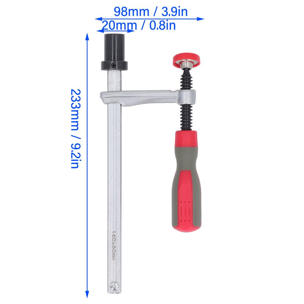 Bench Hold Down Clip Workbench Holdfast Clamp 20mm Base Diameter Carbon Steel  Rail Stable Clamping for Workpieces Fixing