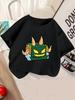 Cool Fruit Box Kids Short Sleeve T Shirt Summer Cute Cartoon Crewneck Boys Girls 3-14 Years