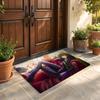 Floor Mat Soft Flannel Rug Non Slip Absorbent Mat for Bathroom Bedroom Home Decor C Code Geass
