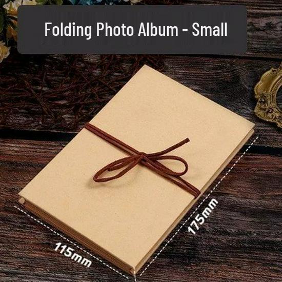 

DIY Foldable Accordion Photo Album - Creative Handmade Memory Book for Couples Birthdays