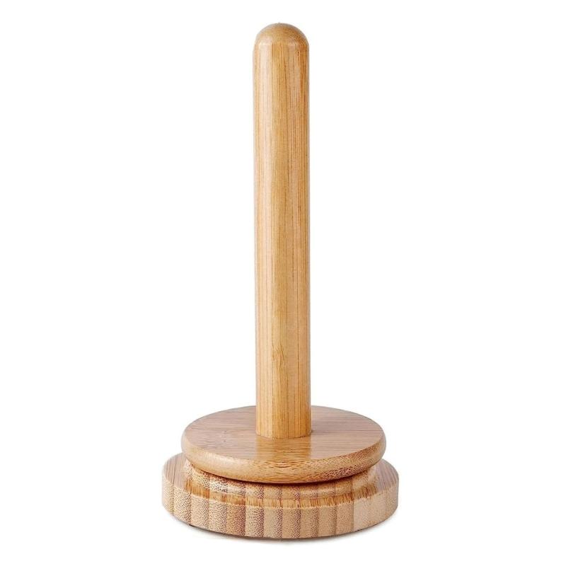 Wood Spinning Yarn and Thread Holder, Yarn Holder with Twirling Mechanism, Natural Wood Yarn Dispenser for Knitting 1