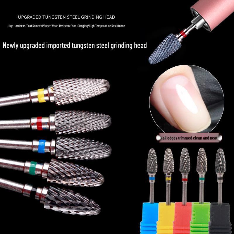 Tungsten Carbide Nail Drill Bit for Removing Dead Skin & Gel Polish - Durable Manicure Tool