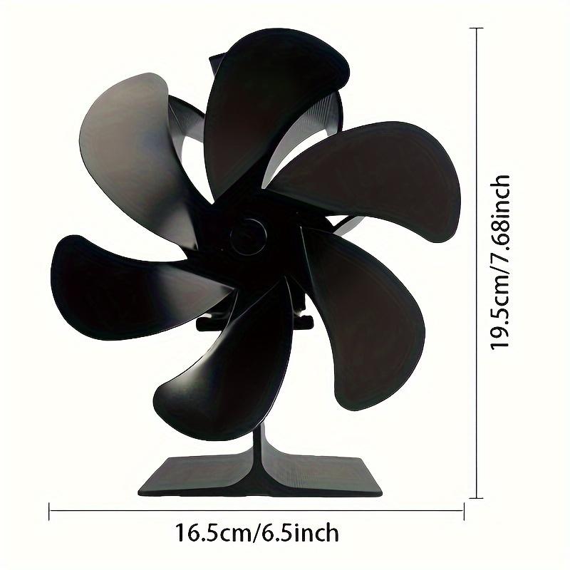 High Quality for Lotus Fireplace Fan with High I Base,6 Large Blades, Heat Start, No Plug Needed, Energy Saving